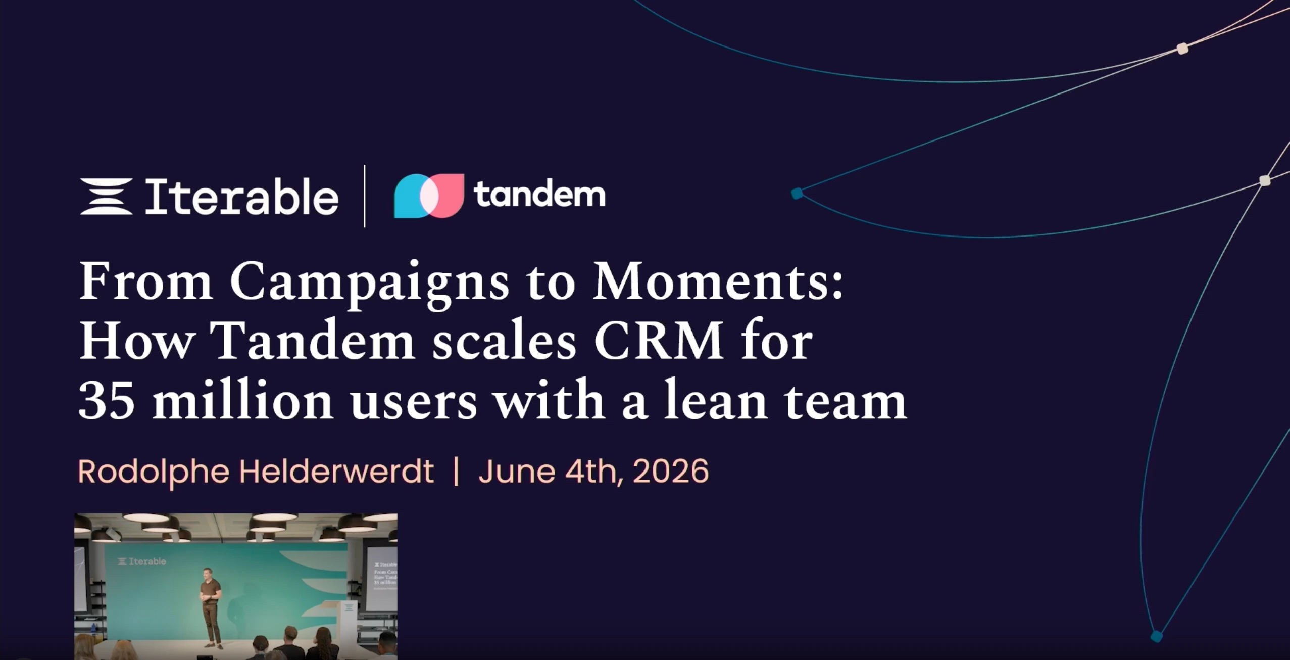 From Campaigns to Moments: How Tandem Scales CRM for 35 Million Users With a Lean Team